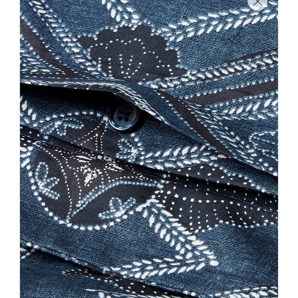 Ralph Lauren Francois FULL/QUEEN Navy Pattern Duvet Cover ~ New - Picture 4 of 10